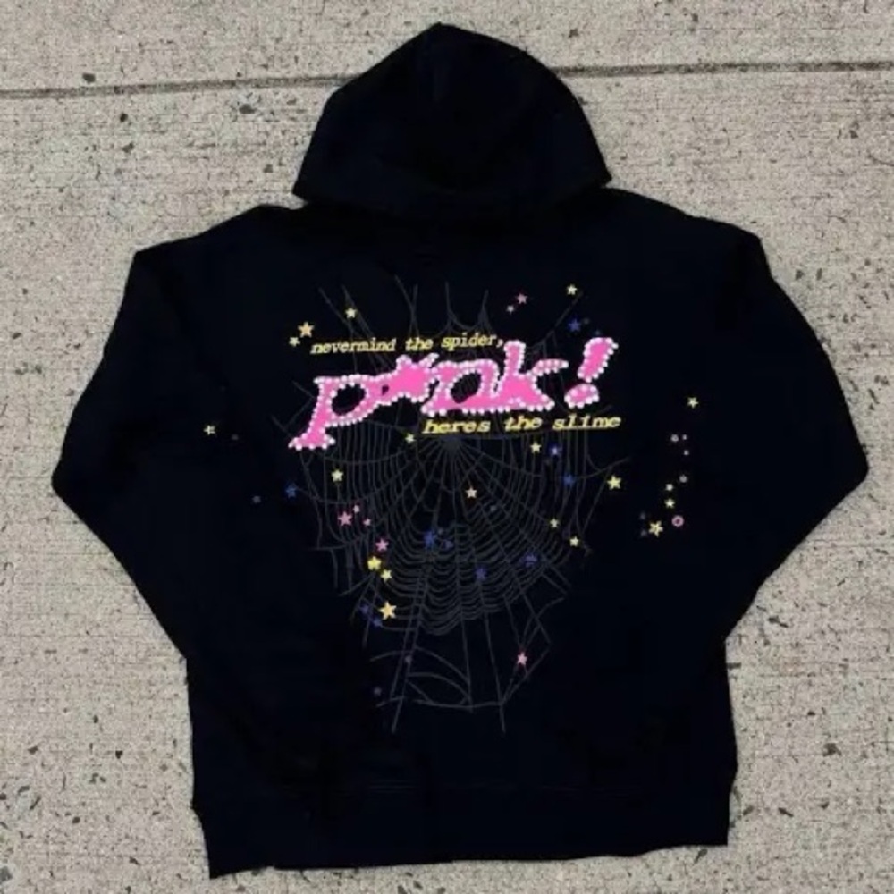 PINK Victoria's Secret Black Hoodie Sweatshirt